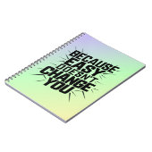 Omdat Easy je motivatie-Gezegde niet verandert Notitieboek (Linkerzijde)