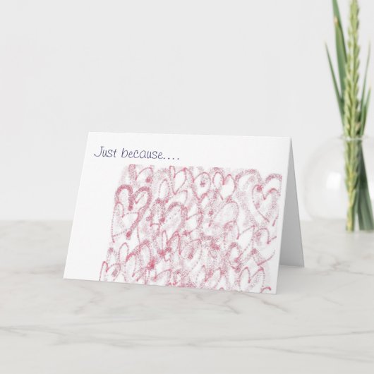 Omdat enkel…. Ik houd van u Kaart (Voorkant)