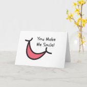 Omdat enkel Kaart - u maakt me Glimlach (Gele Bloem)