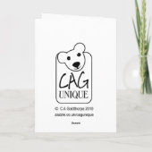 Omdat enkel - verzamelend de boom feestdagen kaart (Achterkant)