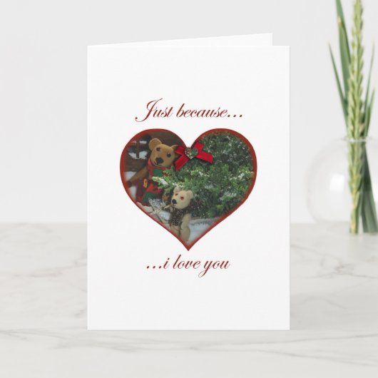 Omdat enkel - verzamelend de boom feestdagen kaart (Voorkant)