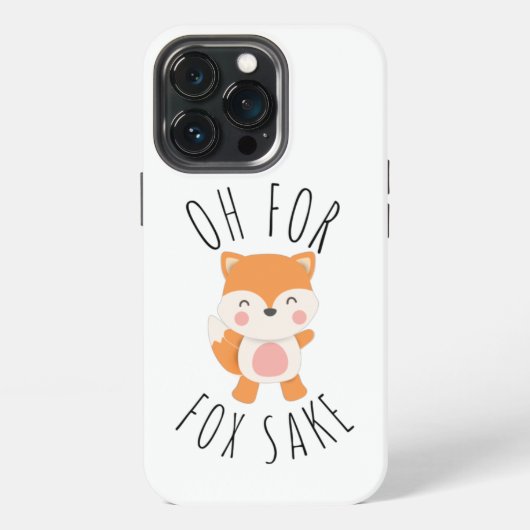 Omdat Fox Sake iPhone Hoesje (Achterkant)