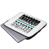 Omdat FYSICS Science Geek Nerd Funny Sarcastic. Laptop Sleeve (Voorkant onderkant)