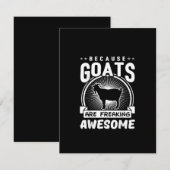 Omdat geiten ongelofelijk gaaf zijn - Grappige gei Kaart (Voorkant / Achterkant)