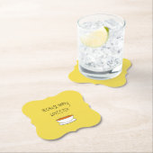 Omdat gelukkig van theeslogan houdt, Japans-stijl  Kartonnen Onderzetters (Insitu)