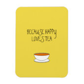 Omdat gelukkig van theeslogan houdt, Japans-stijl  Magneet (Verticaal)