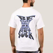 Omdat gezinshereniging niet mag zuigen t-shirt (Achterkant)