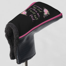 "Omdat God in mij is" Putter Head Hoesje Golfheadcover