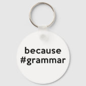 Omdat Grammar Sleutelhanger (Achterkant)