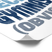 Omdat Gymnastiek Poster Funny Gymnast Art print (Hoek)