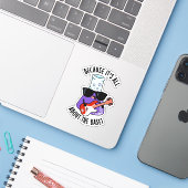 Omdat het allemaal over de basis gaat Chemische wo Sticker (Laptop met iPhone)