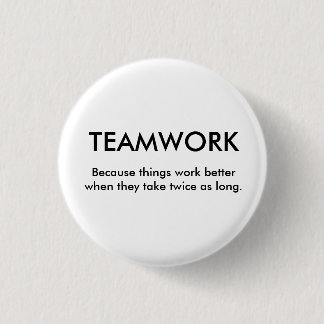Omdat het beter werkt als... - Gepersonaliseerd Ronde Button 3,2 Cm