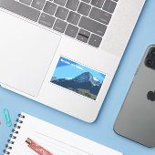 Omdat het daar de berg van de Eiger is Sticker (Laptop met iPhone)