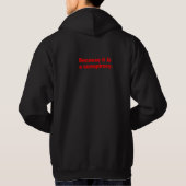Omdat het een samenzwering is, Hoodie Black (Achterkant)