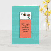 Omdat het je verjaardag is kaart (Gele Bloem)