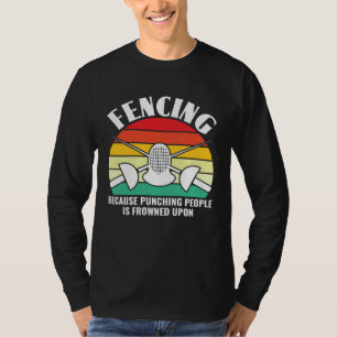 Omdat het stompen van mensen niet wordt gewaardeer t-shirt