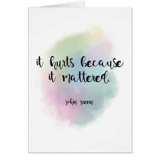 Omdat het van belang was