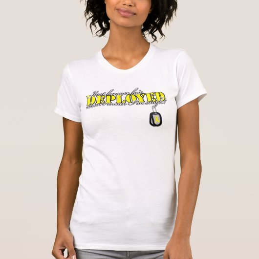 Omdat hij is ingezet t-shirt (Voorkant)