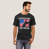 Omdat hij van mij is, loop ik deze lijn Duitse her T-shirt (Voorkant volledig)