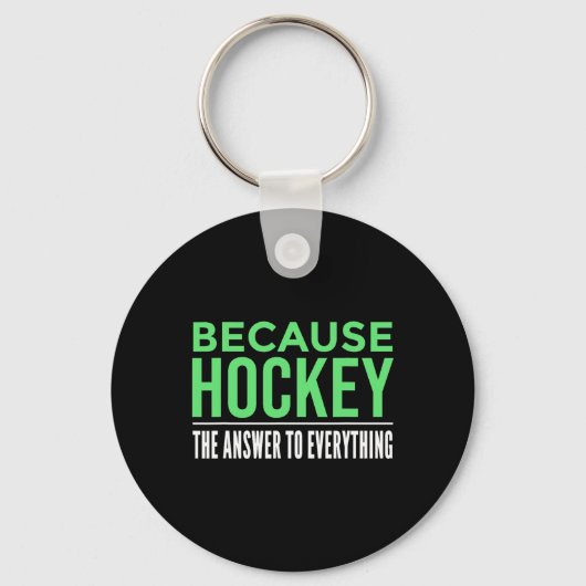 Omdat Hockey Sleutelhanger (Voorkant)