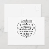 Omdat iemand die we liefhebben in de hemel is, is  uitnodiging briefkaart (Voorkant / Achterkant)