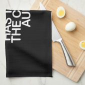 Omdat iemand gek moet zijn als tante. theedoek (Quarter Fold)