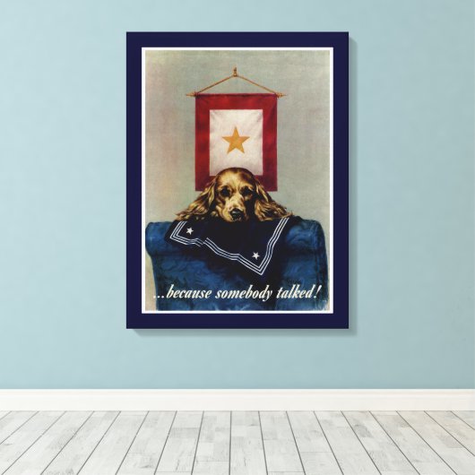 Omdat iemand het had canvas afdruk (Insitu (Houten vloer))