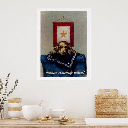 Omdat iemand het had poster (Keuken)