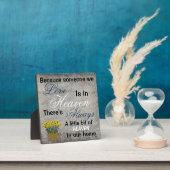 Omdat iemand van wie we houden in de hemel geplakt fotoplaat (Insitu)