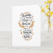 Omdat iemand van wie we houden in de hemel is kaart (Gele Bloem)