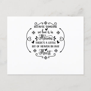 Omdat iemand waar we van houden in de hemel is er  aankondigingskaart