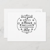 Omdat iemand waar we van houden in de hemel is er uitnodiging briefkaart (Voorkant / Achterkant)