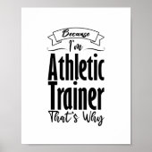 Omdat ik Athletic Trainer ben, is dat de reden waa Poster (Voorkant)