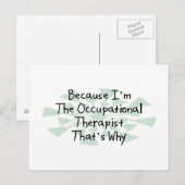 Omdat ik de beroepskerapist ben briefkaart (Voorkant / Achterkant)
