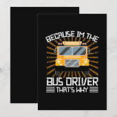 Omdat ik de busbestuurder ben save the date (Voorkant / Achterkant)