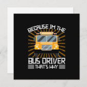 Omdat ik de buschauffeur ben kaart (Voorkant / Achterkant)