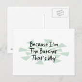 Omdat ik de Butcher ben Briefkaart (Voorkant / Achterkant)