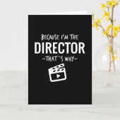 Omdat ik de directeur ben die waarom de filmstuden kaart (Gele Bloem)