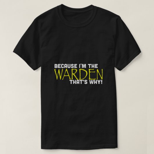 Omdat ik de directeur ben die waarom grappig is om t-shirt (Design voorkant)