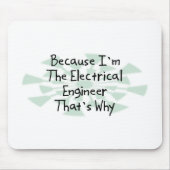 Omdat ik de Electrical Engineer ben Muismat (Voorkant)