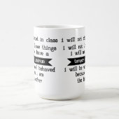 Omdat ik de leraar ben - leraar Humor in de klas Koffiemok (Center)