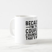 Omdat ik de paren begeleider ben, daarom koffiemok (Voorkant links)