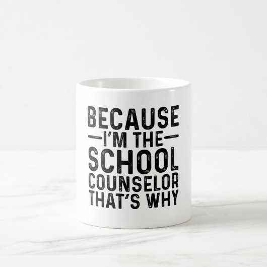 Omdat ik de schoolbegeleider ben, daarom koffiemok (Center)