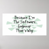 Omdat ik de software engineer ben poster (Voorkant)