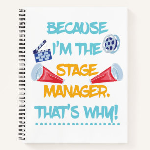 Omdat ik de Stage Manager theaterbioscoopcadeau be Notitieboek