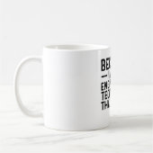 Omdat ik de technicus ben, daarom koffiemok (Links)