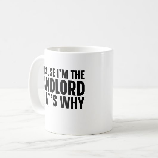 Omdat ik de verhuurder ben... daarom.. koffiemok (Voorkant links)