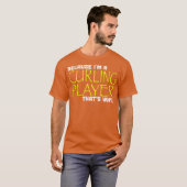 Omdat ik een curling speler dat waarom grappig t-shirt (Voorkant volledig)