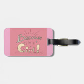 Omdat ik een feministisch meisje ben bagagelabel (Achterkant horizontaal)