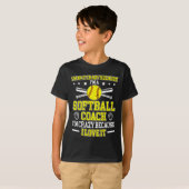 Omdat ik een Softll-coach Softll-coaching ben T-shirt (Voorkant volledig)